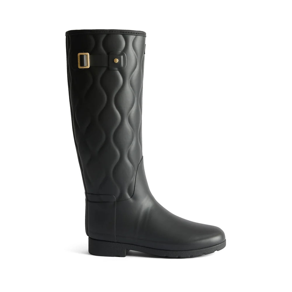 ORIGINAL REFINED TALL ONION QUILT BOOTS BLACK