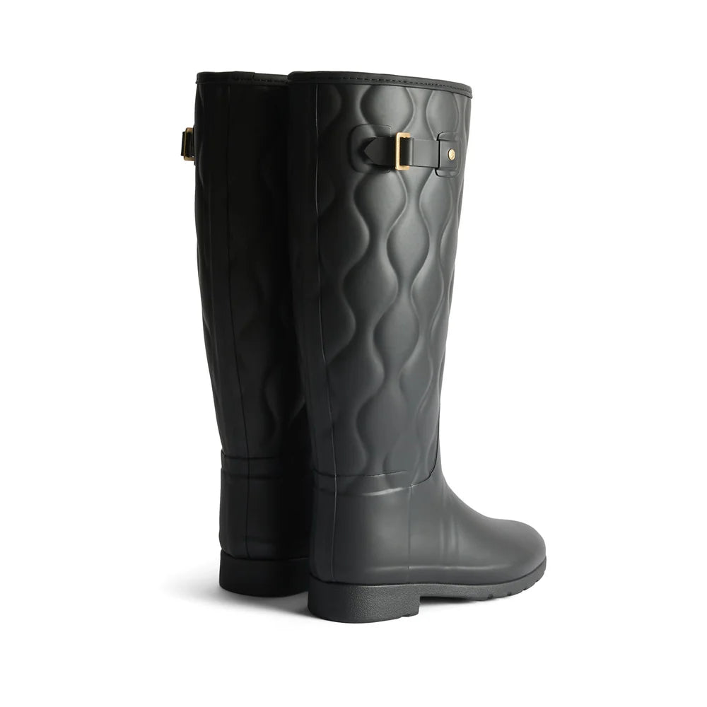 ORIGINAL REFINED TALL ONION QUILT BOOTS BLACK