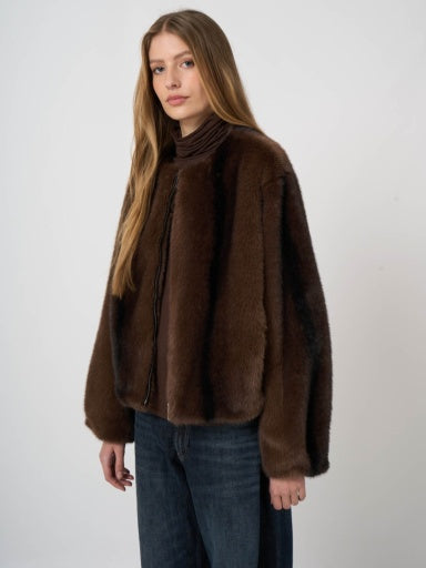 800259 FAUX FUR JACKET
